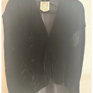 Miranda Bennett Black Velvet Top